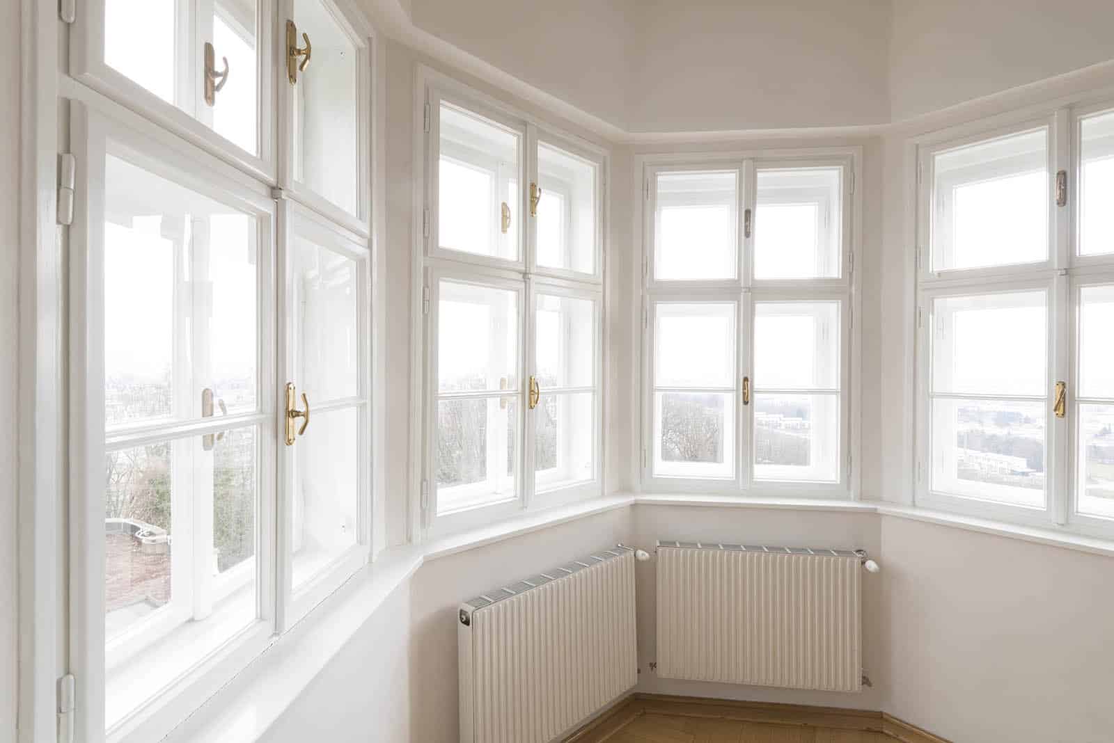 Kastenfenster Erker mit Verkleidung